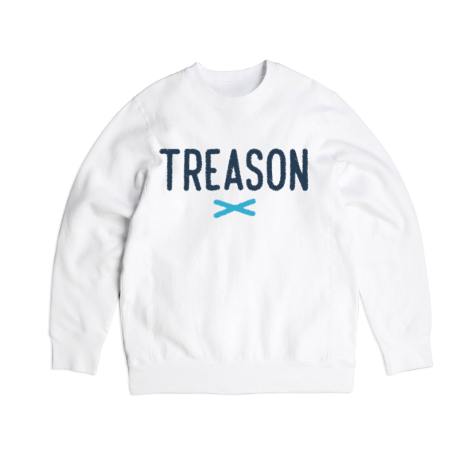 Limited Edition Treason Sweatshirt- White