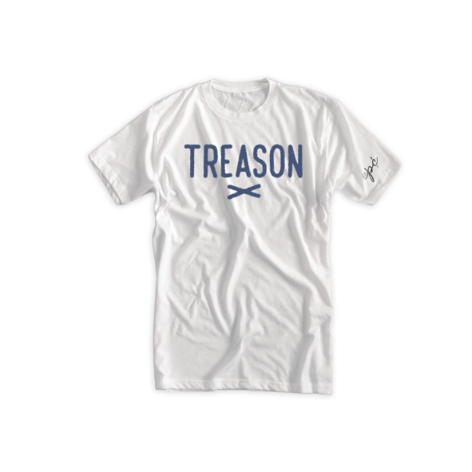 Limited Edition Treason T-Shirt - White/Blue