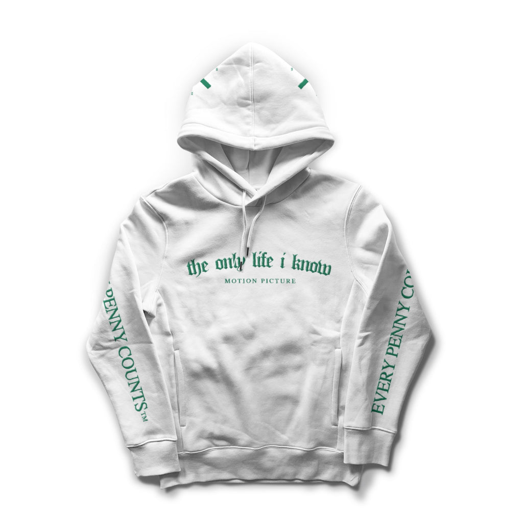 Limited Edition Only Life Hoodie-White/Green