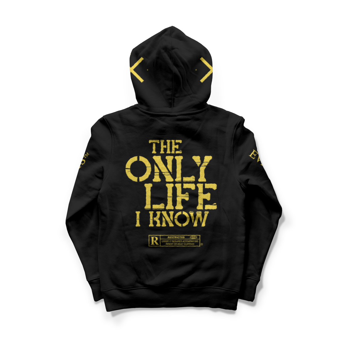 Limited Edition Only Life Hoodie-Black/Yellow
