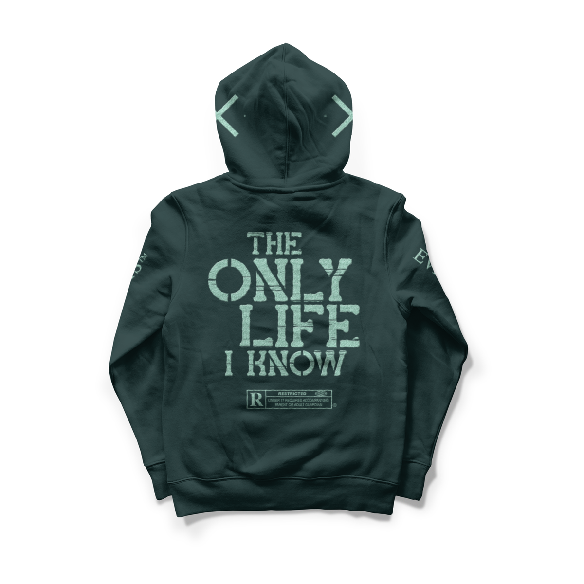 Limited Edition Only Life Hoodie-Hunter Green/Mint